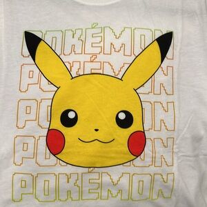 Vintage Pokemon Mens T-shirt medium Pikachu Graphic Tee Short Sleeve chest 21